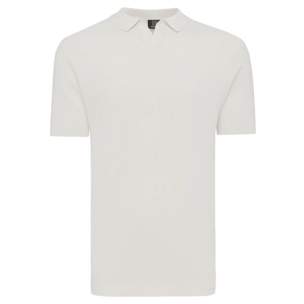 Genti No Buttons Stitch Polo Off White