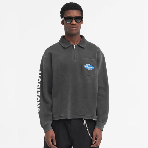 Represent Classic Parts Quarter Zip Sweater Zwart