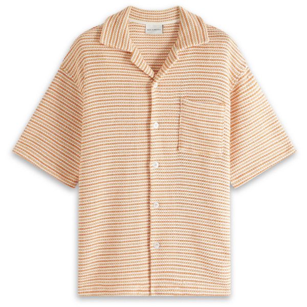 Drôle De Monsieur La Chemise Tweed Overhemd Oranje