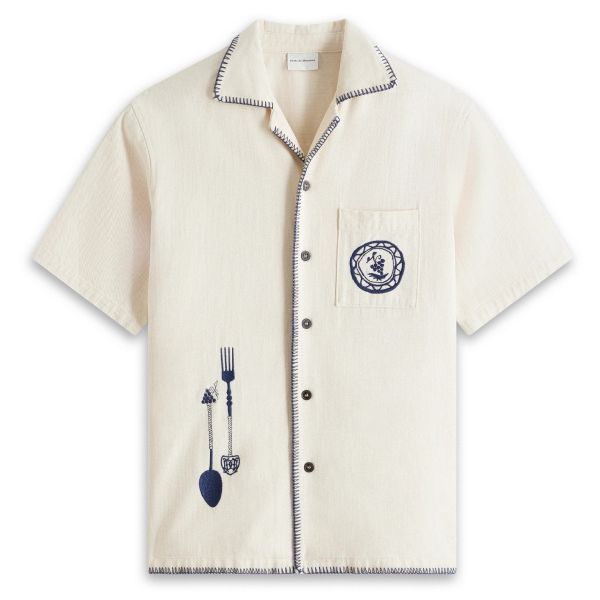 Drôle De Monsieur La Surchemise Art de la Table Overhemd Off White