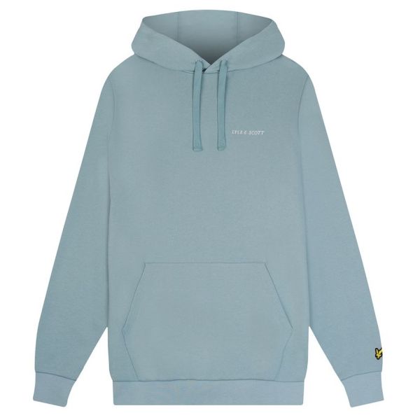 Lyle & Scott Loopback Embroidered Hoodie Blauw