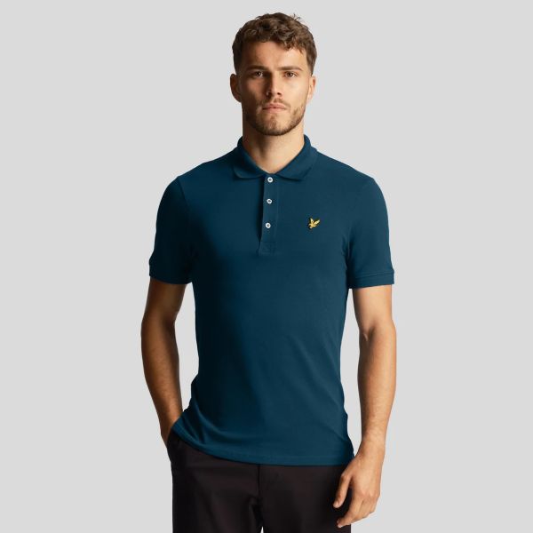 Lyle & Scott Plain Polo Donker Blauw
