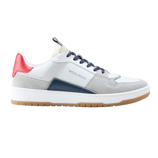 Woolrich Low Basket Sneaker Grijs/Wit