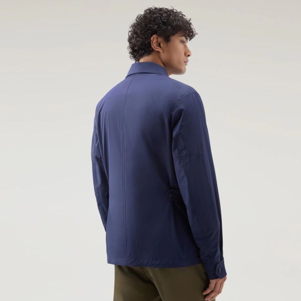 Woolrich Matt Stretch Field Jack Donker Blauw