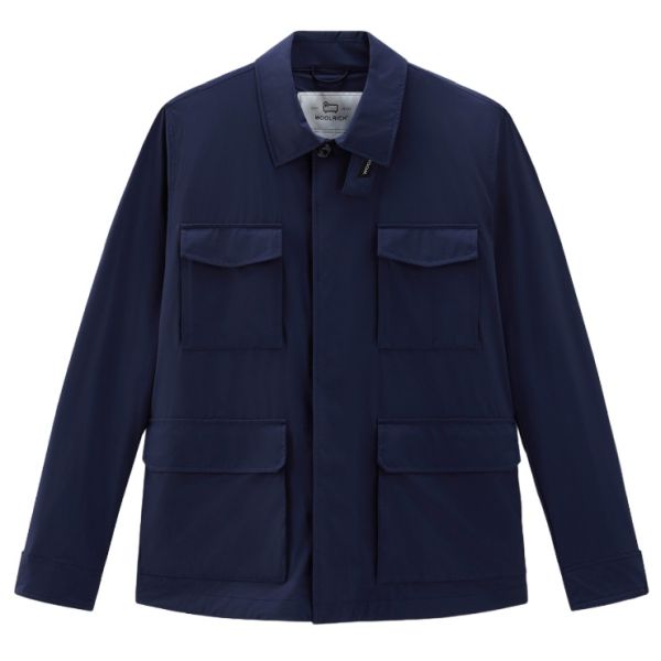 Woolrich Matt Stretch Field Jack Donker Blauw