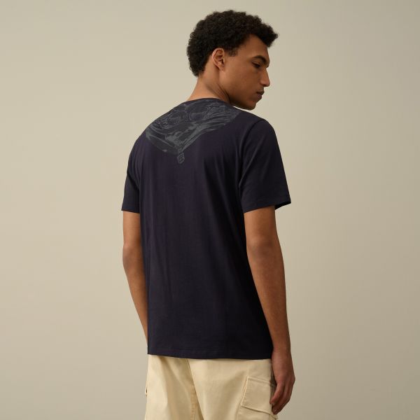 CP Company Goggle Print Back T-shirt Navy