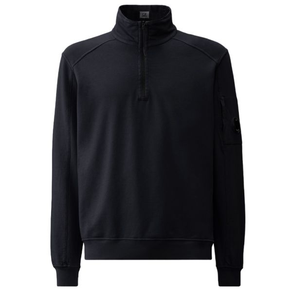 CP Company Light Fleece Zipped Sweater Navy