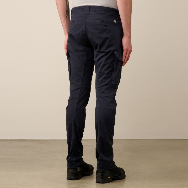 CP Company Stretch Sateen Ergonomic Lens Cargo Broek Navy