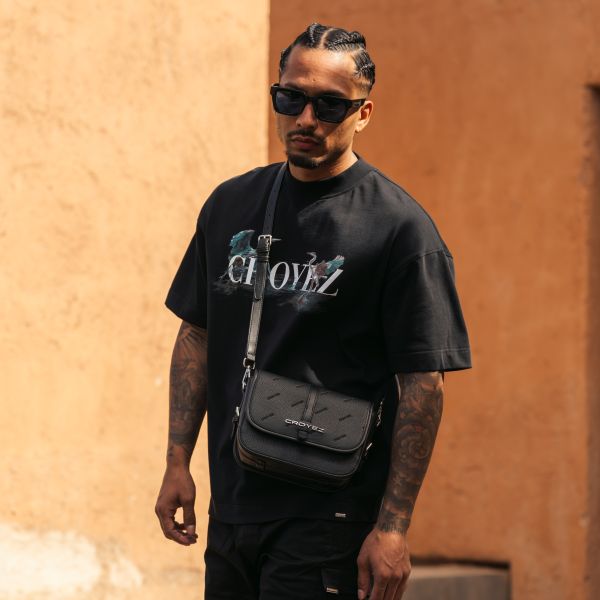 Croyez Blue Heron T-shirt Zwart