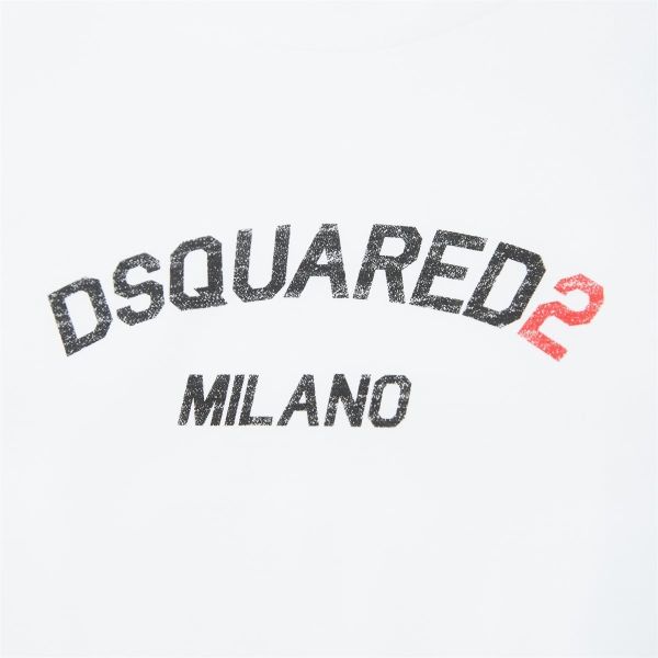 Dsquared2 Milano Loose Fit T-shirt Wit
