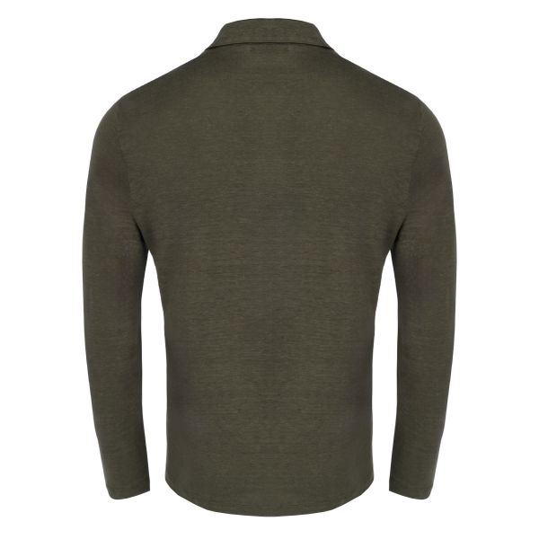 Gran Sasso Longsleeve Polo Donker Groen