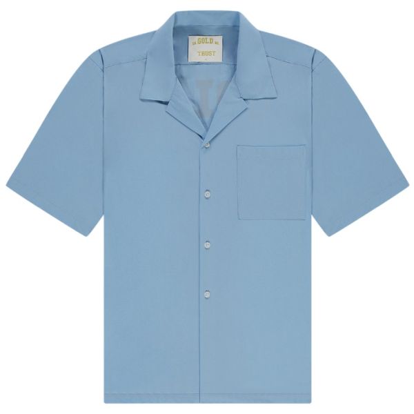 In Gold We Trust The Beach Overhemd Licht Blauw