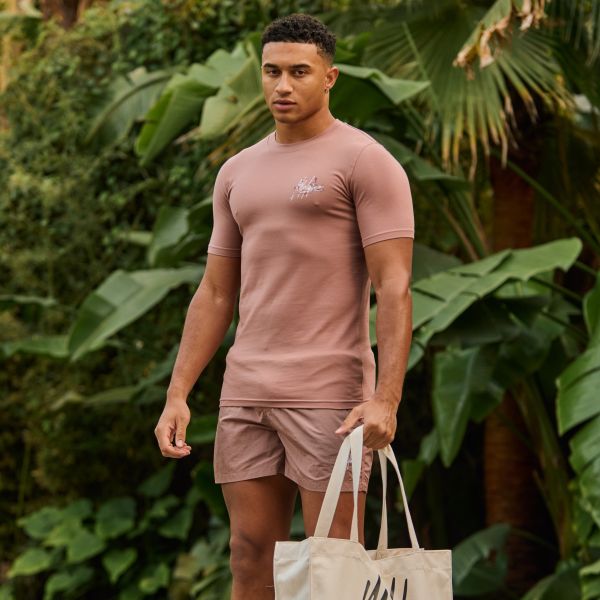 Malelions Splash T-shirt Light Mauve