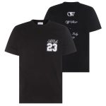 Off-White 23 Logo Slim T-shirt Zwart