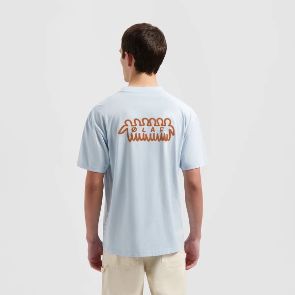 Olaf Friends T-shirt Licht Blauw