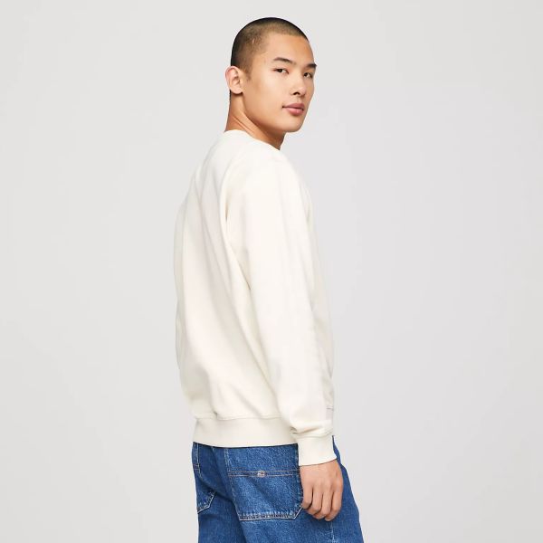 Tommy Jeans Essential Flag Sweater Off White
