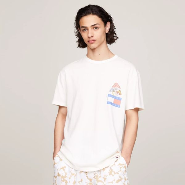 Tommy Jeans Novelty Graphic T-shirt Wit