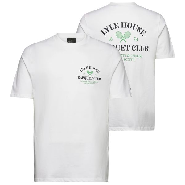 Lyle & Scott Racquet Club Graphic T-shirt Wit