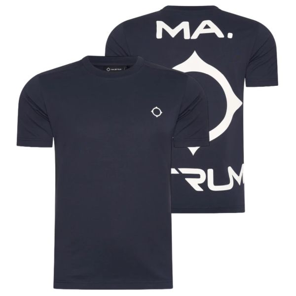 Ma.strum Oversized Back Logo T-shirt Navy
