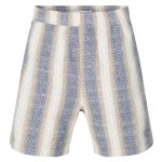 Samsøe Samsøe Sajabari Korte Broek Blauw/Off White