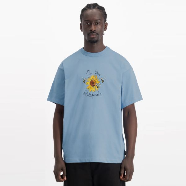 The New Originals Sunflower T-shirt Licht Blauw