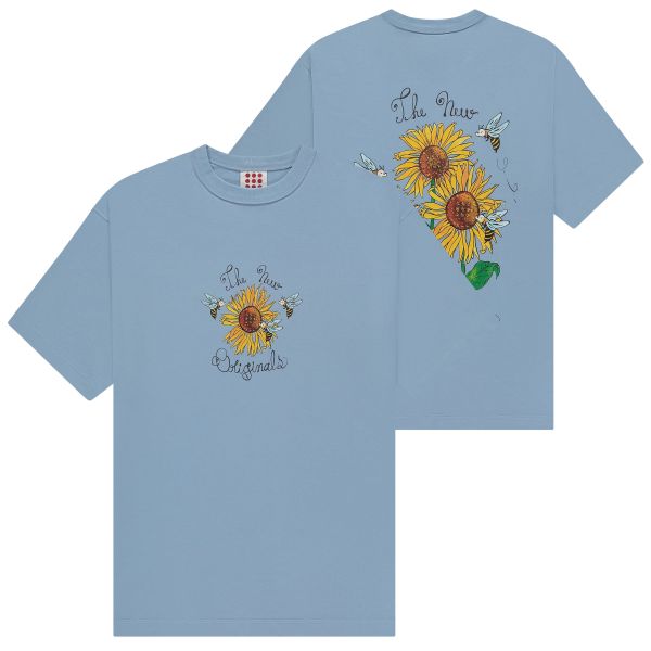The New Originals Sunflower T-shirt Licht Blauw