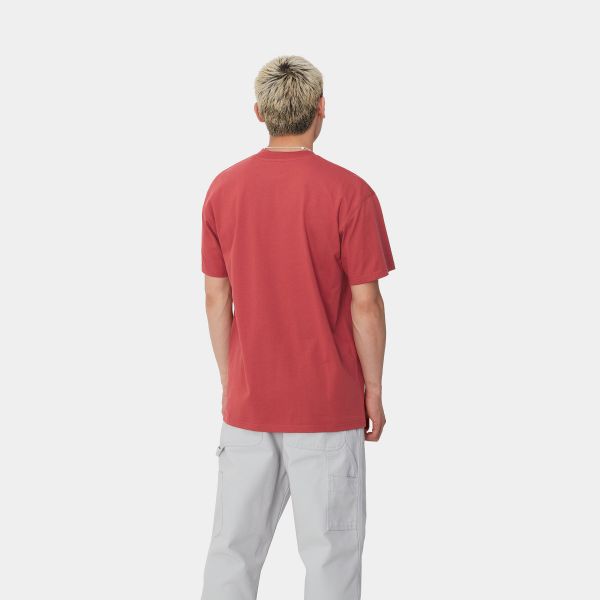 Carhartt American Script T-shirt Rood