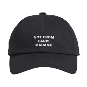 Drôle De Monsieur Slogan Cap Zwart
