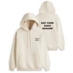 Drôle De Monsieur Slogan Hoodie Beige