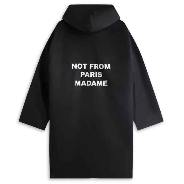 Drôle De Monsieur Slogan Parka Zwart