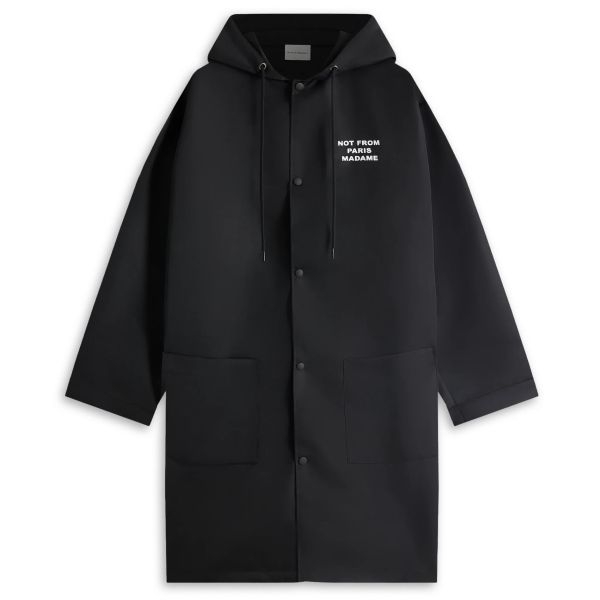 Drôle De Monsieur Slogan Parka Zwart