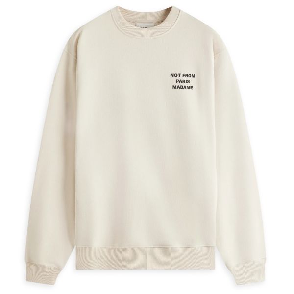 Drôle De Monsieur Slogan Sweater Beige
