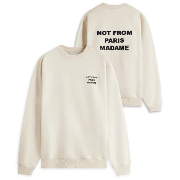 Drôle De Monsieur Slogan Sweater Beige