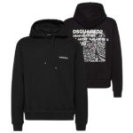 Dsquared2 Ceresio Map Hoodie Zwart