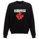 Dsquared2 Ghost Maple Leaf Sweater Zwart