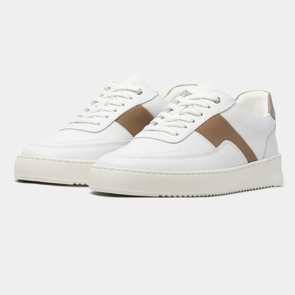 Filling Pieces Mondo Game Sneaker Wit/Beige