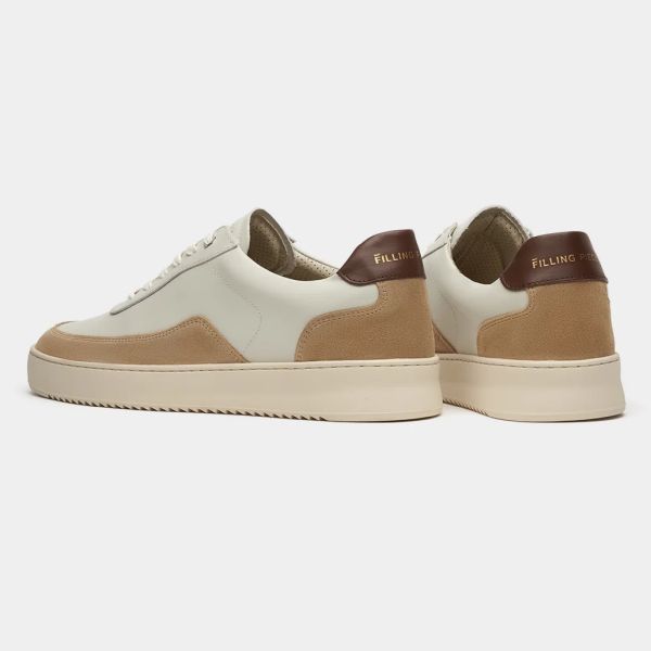 Filling Pieces Mondo Squash Sneaker Off White/Bruin