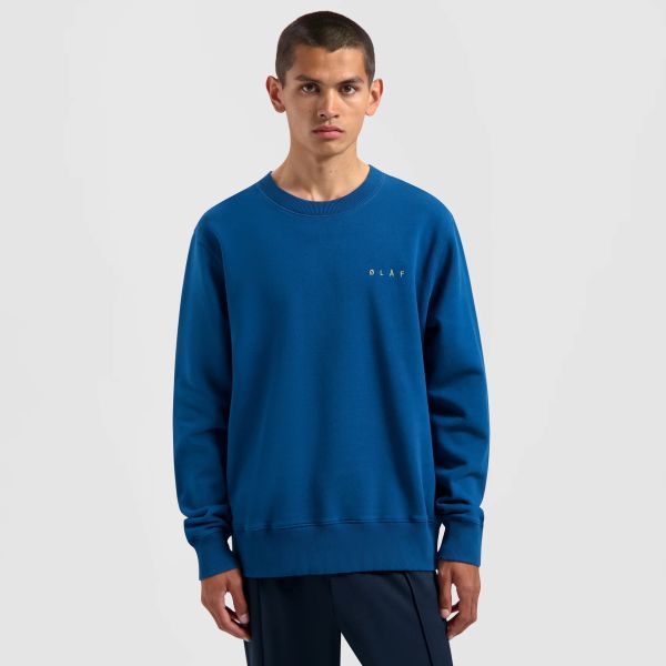 Olaf Scribble Face Sweater Blauw