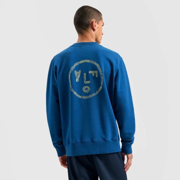 Olaf Scribble Face Sweater Blauw
