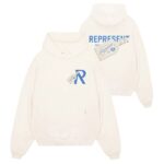 Represent Luggage Tag Hoodie Off White