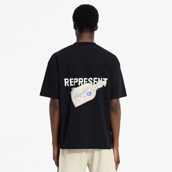 Represent Luggage Tag T-shirt Zwart