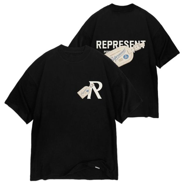 Represent Luggage Tag T-shirt Zwart