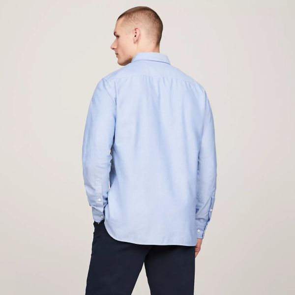 Tommy Hilfiger Solid Heritage Oxford Overhemd Blauw