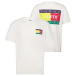 Tommy Jeans Pop Color Flag T-shirt Wit