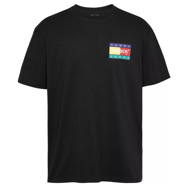 Tommy Jeans Pop Color Flag T-shirt Zwart