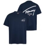 Tommy Jeans Signature Print T-shirt Navy
