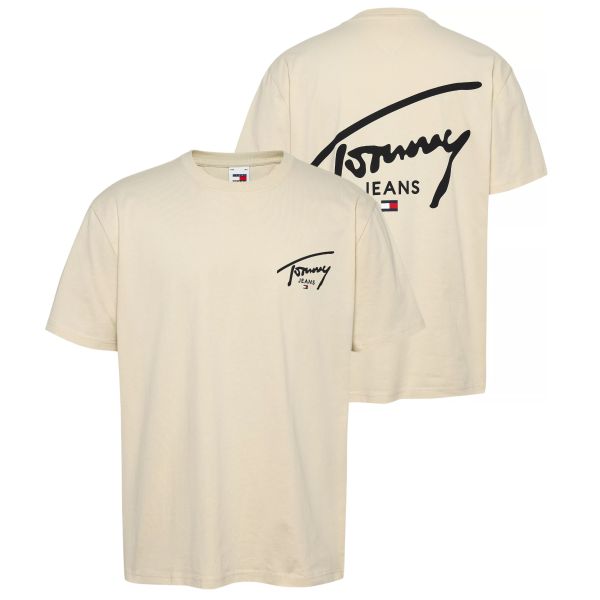Tommy Jeans Signature Print T-shirt Off White