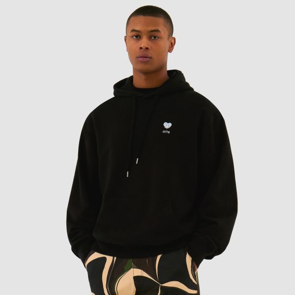 Arte Antwerp Heart Flower Hoodie Zwart