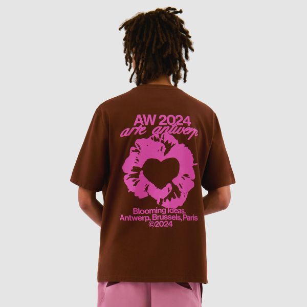 Arte Antwerp Rose T-shirt Bruin