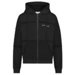 Flâneur Cut & Sew Zip-Up Vest Zwart